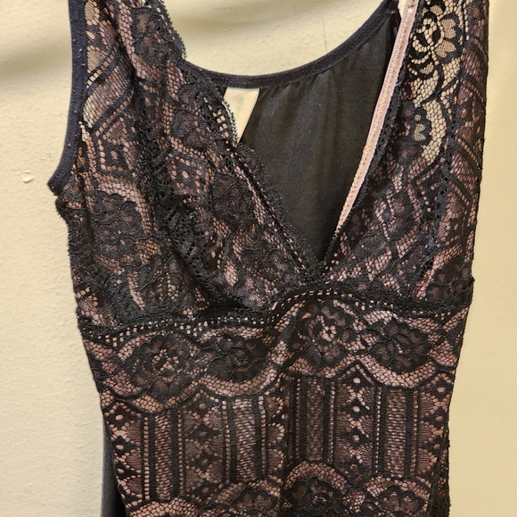 Adrenaline Vittadini Women's Black Lace Lengerie Bodysuit size L - Picture 2 of 11